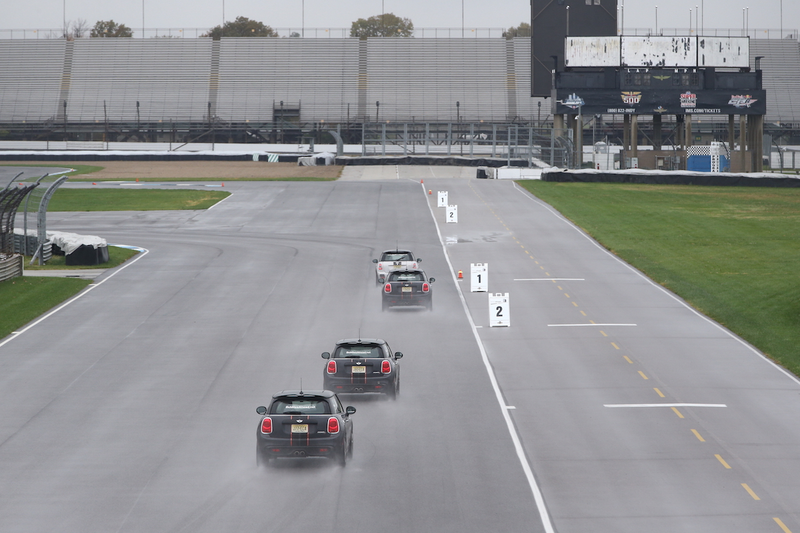 Illustration for article titled The Nine Things You Learn Driving Minis At Indianapolis Motor Speedway